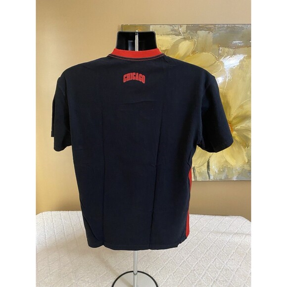UNK Chicago Bulls Graphic Print 2 Sided Shirt NBA Red/blaxk Men’s Size Medium - Picture 8 of 14